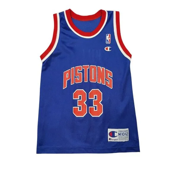 Vintage Champion Grant Hill #33 Detroit Pistons Jersey Youth Medium - Picture 1 of 6